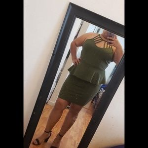 Olive Green Dress